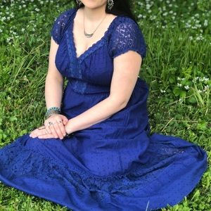 ⭐️Make an offer⭐️ Blue Renaissance lace long dress